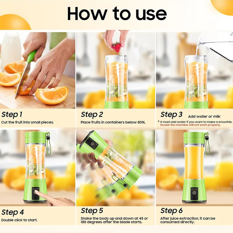 Blender Jadu – Portable USB Rechargeable Juicer | Anywhere, Anytime