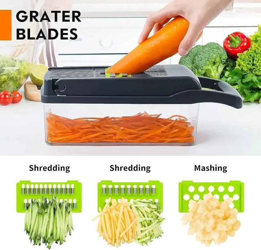 Chopper Jadu Pro – 16 Blade Manual Food Chopper | Fine Cut Technology