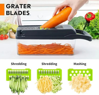 Chopper Jadu Pro – 16 Blade Manual Food Chopper | Fine Cut Technology