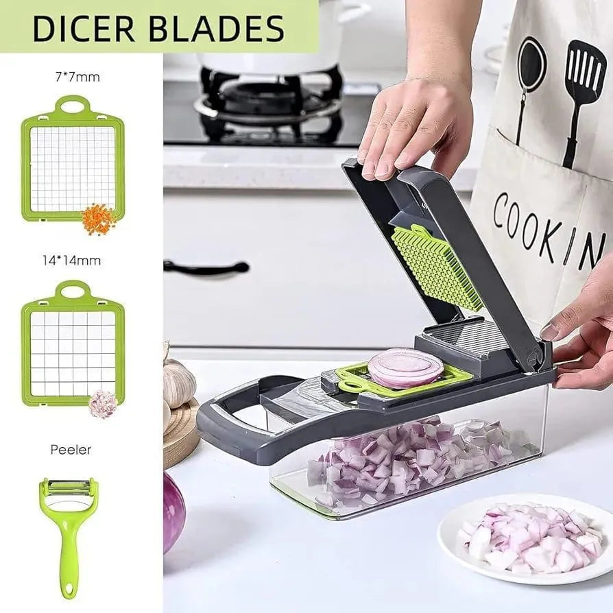 Chopper Jadu Pro – 16 Blade Manual Food Chopper | Fine Cut Technology