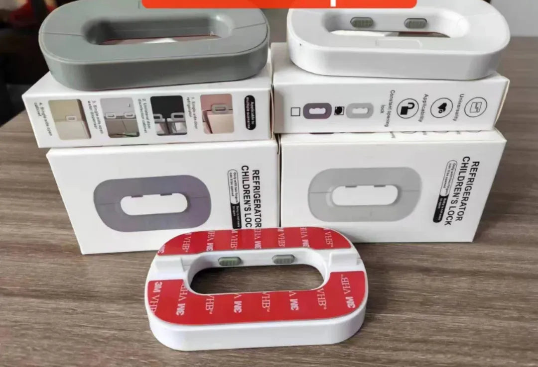 Fridge Lock Jadu – One-Hand Push Safety Lock for Kitchen Fridge & Cabinets