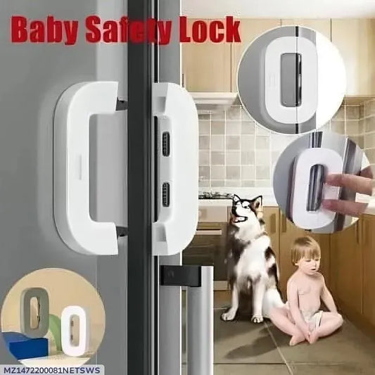 Fridge Lock Jadu – One-Hand Push Safety Lock for Kitchen Fridge & Cabinets