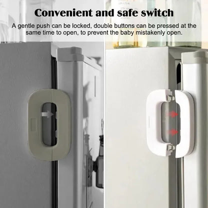 Fridge Lock Jadu – One-Hand Push Safety Lock for Kitchen Fridge & Cabinets