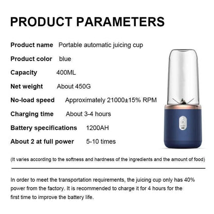 Blender Jadu Office Edition – Portable Rechargeable Juicer for Home & Office