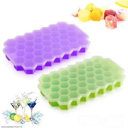 Ice Tray Jadu – Collapsible Silicone Ice Cube Tray Set of 2 | Space-Saving